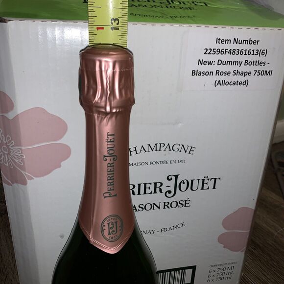 Perrier-Jouët BLASON ROSE’ 750ML Sealed Dummy FACTICES Display Bottle NEW - Picture 9 of 10